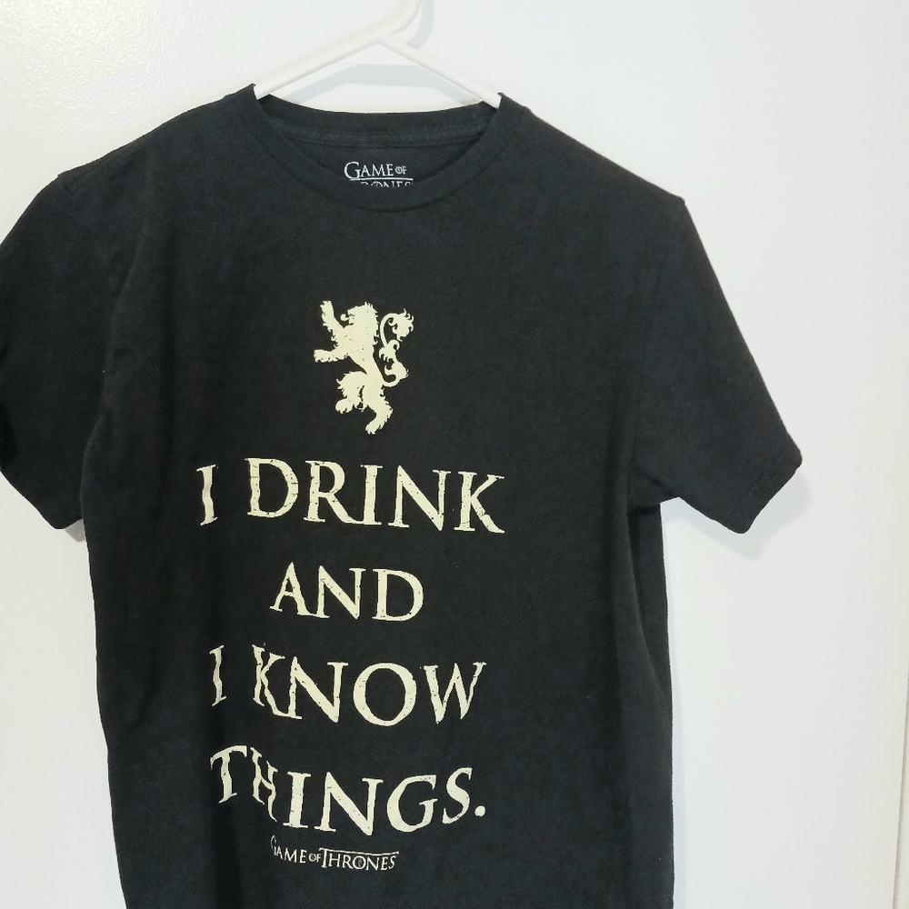Child's Game of Thrones short sleeve t-shirt, size medium, color black
